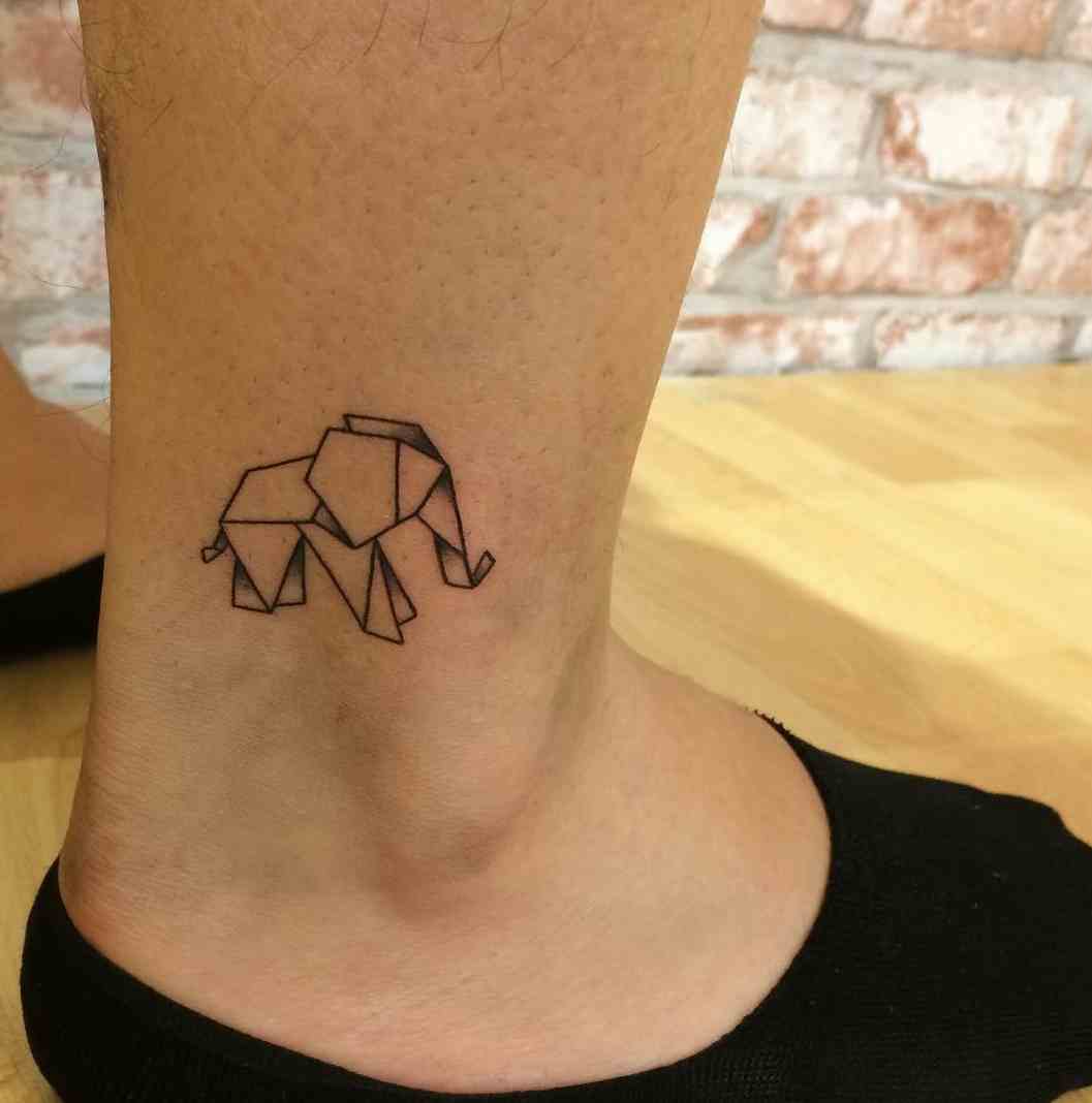 Origami-small-elephant-tattoo-ideas