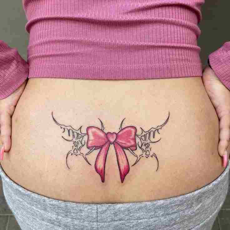 bow-tattoo-for-lower-back