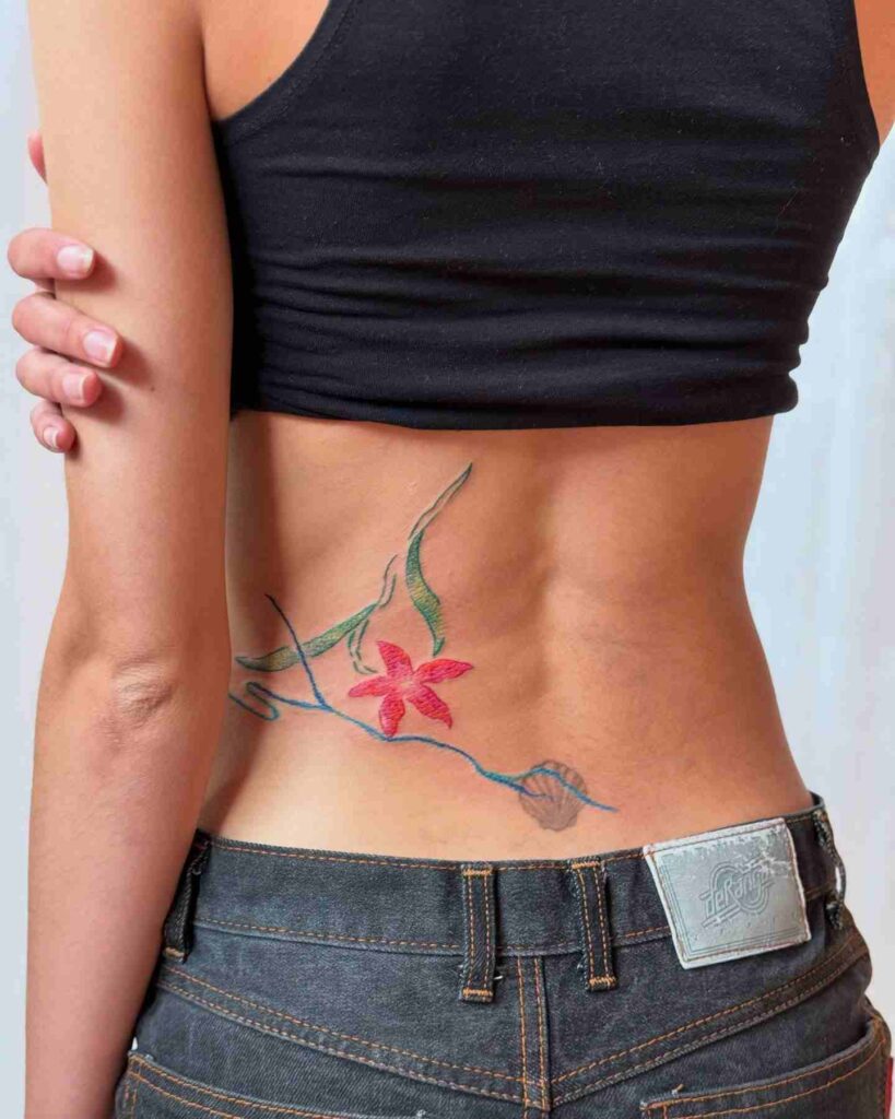 floral-tattoo-for-lower-back-9