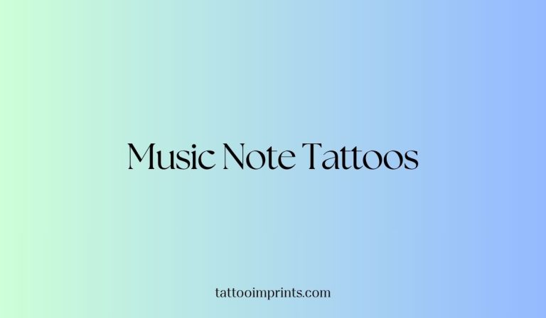 music note tattoo