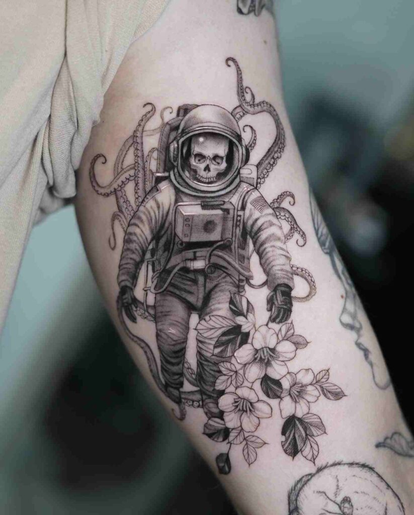 astronaut-skull-tattoo-design-ideas
