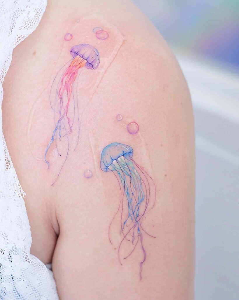 colorful-jellyfish-tattoo-ideas-inspiration