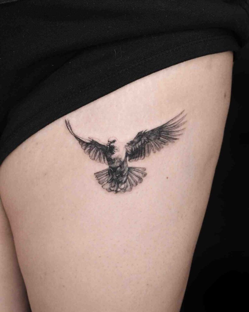 hyper-realistic-dove-tattoo-idea-for-women