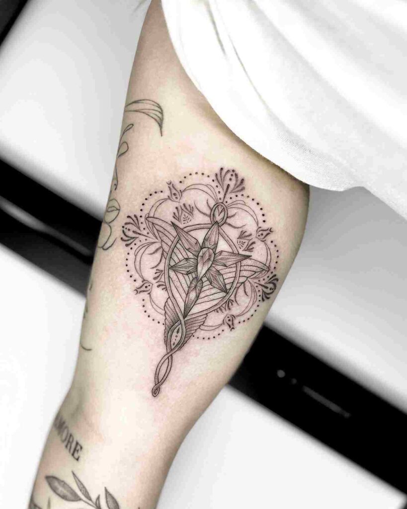 evenstar-lord-of-the-rings-tattoo-ideas-7