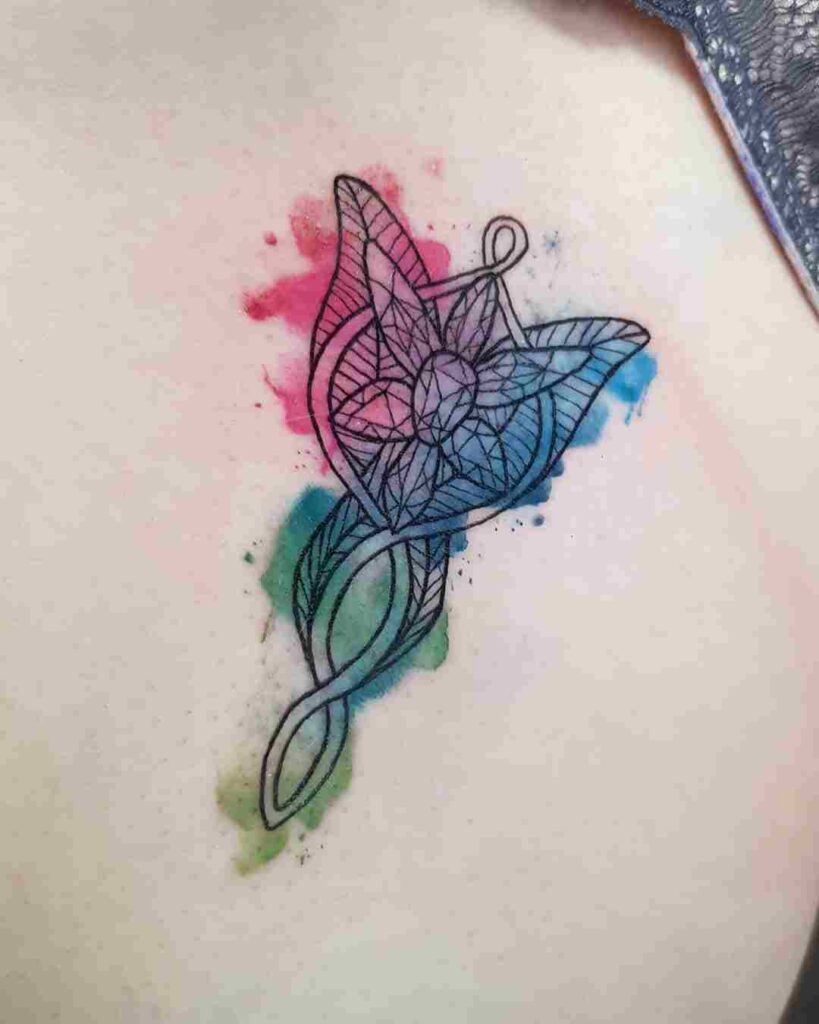 evenstar-tattoo-ideas-for-women-10-watercolor