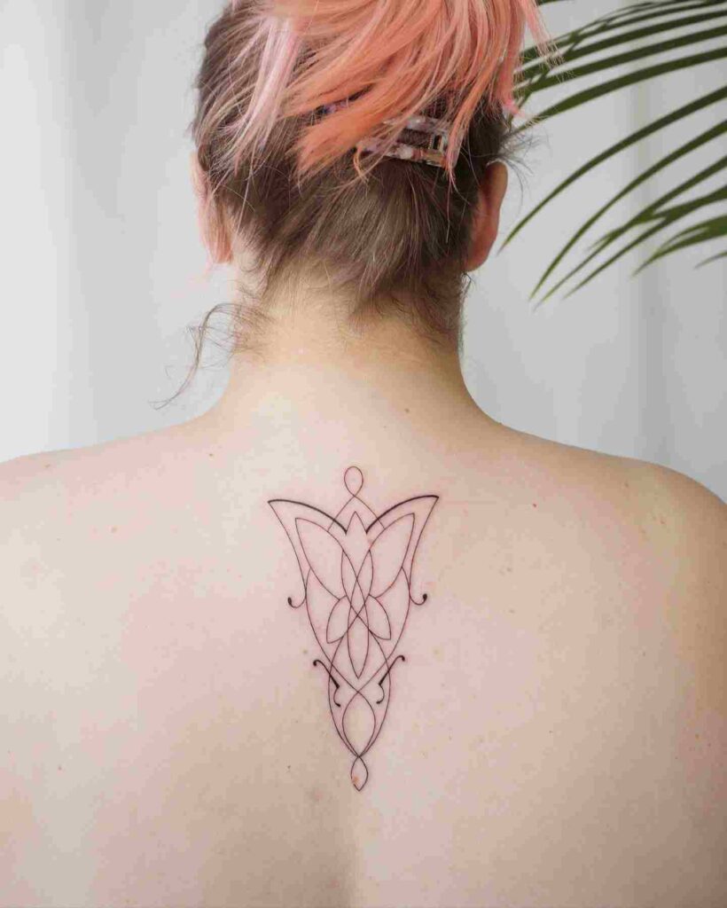 evenstar-tattoo-ideas-for-women-back