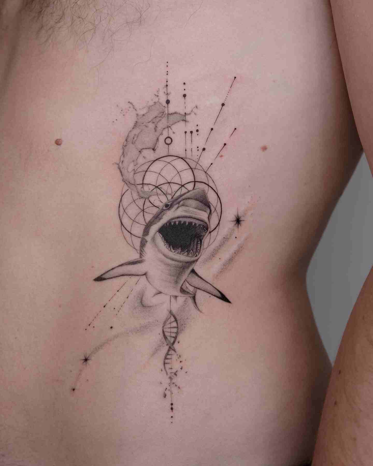 geometric-shark-tattoo