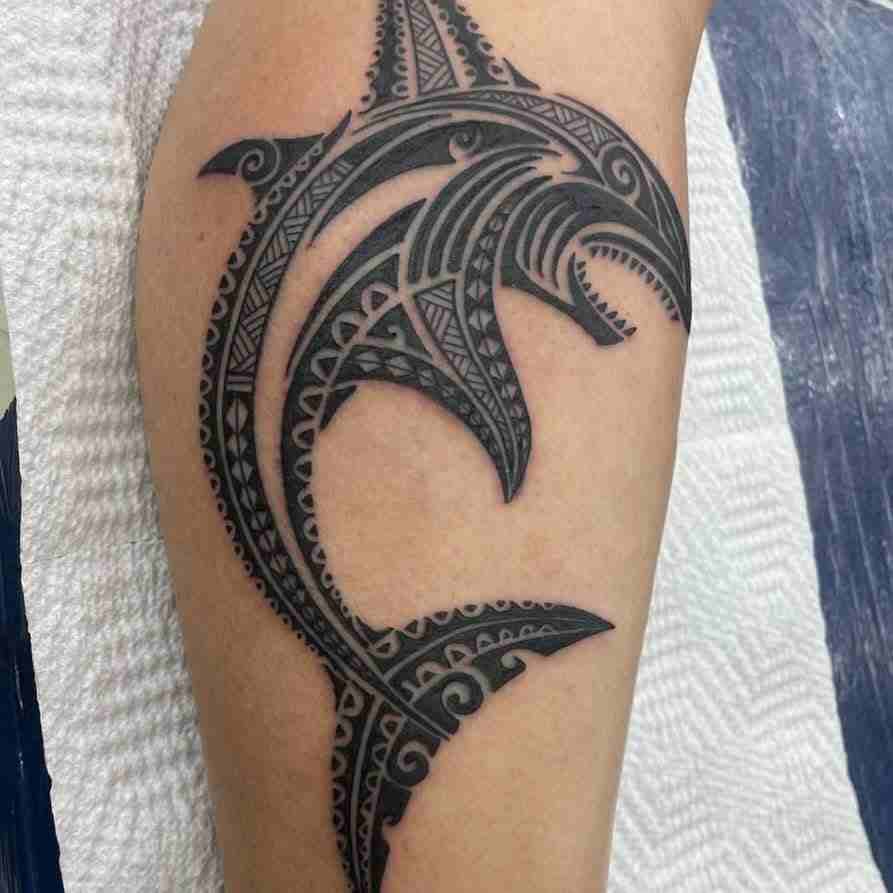 tribal-style-shark-tattoo