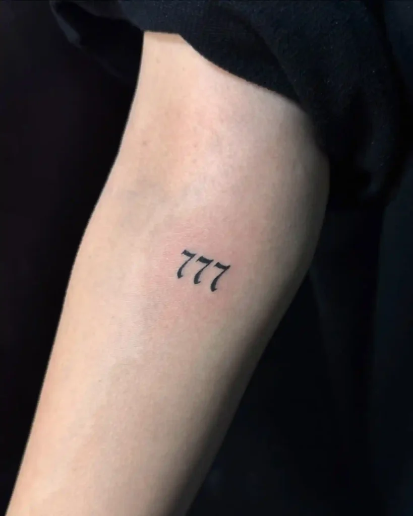 777 tattoo ideas