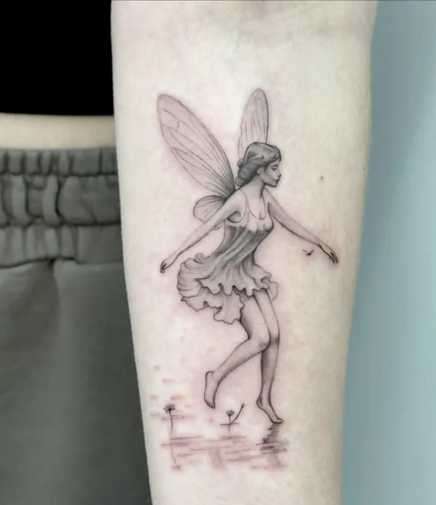 Water-Walking Fairy Tattoo