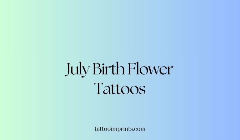 19 July Birth Flower Tattoos Featuring Larkspur