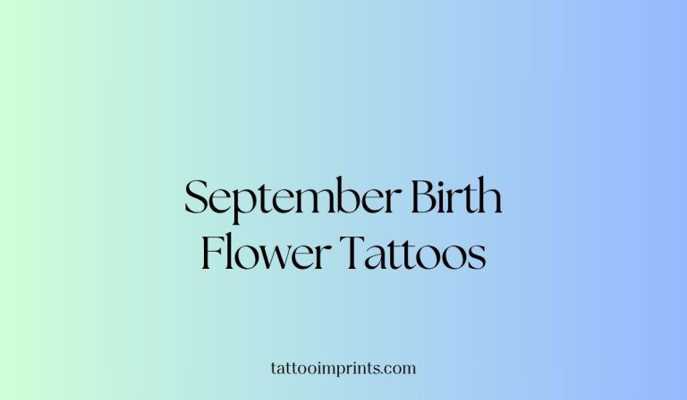 17 September Birth Flower Tattoo Design Ideas Featuring Aster