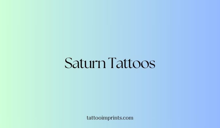 35+ Saturn Tattoo Ideas Will Leave You Starstruck