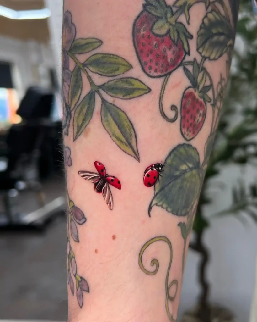 Ladybug Tattoo Design