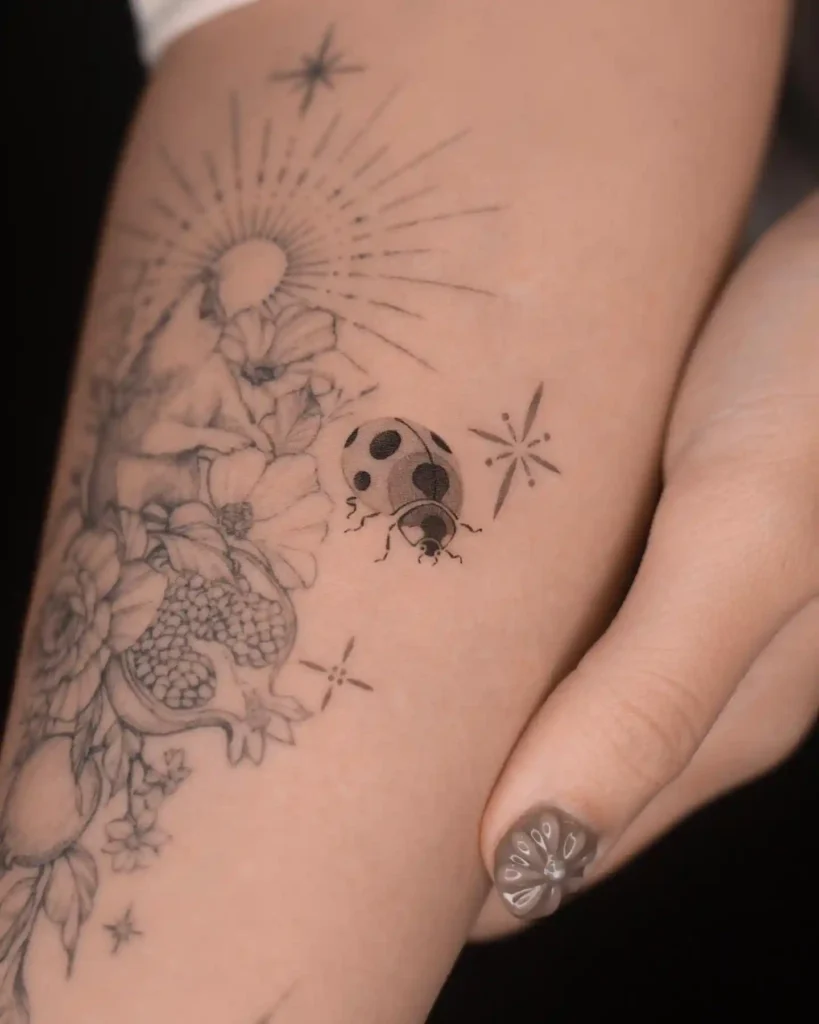 Ladybug Tattoo Design