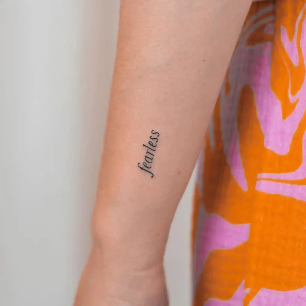 lettering tattoo ideas and placement