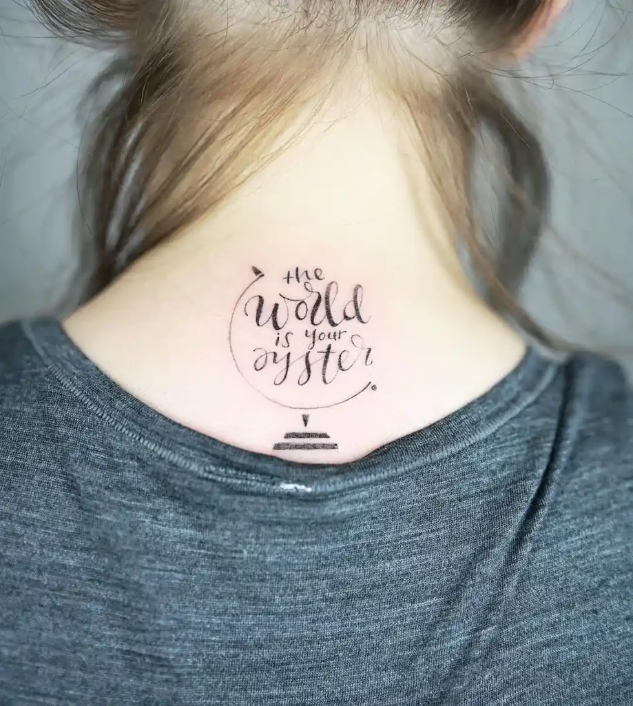 lettering tattoo ideas and placement