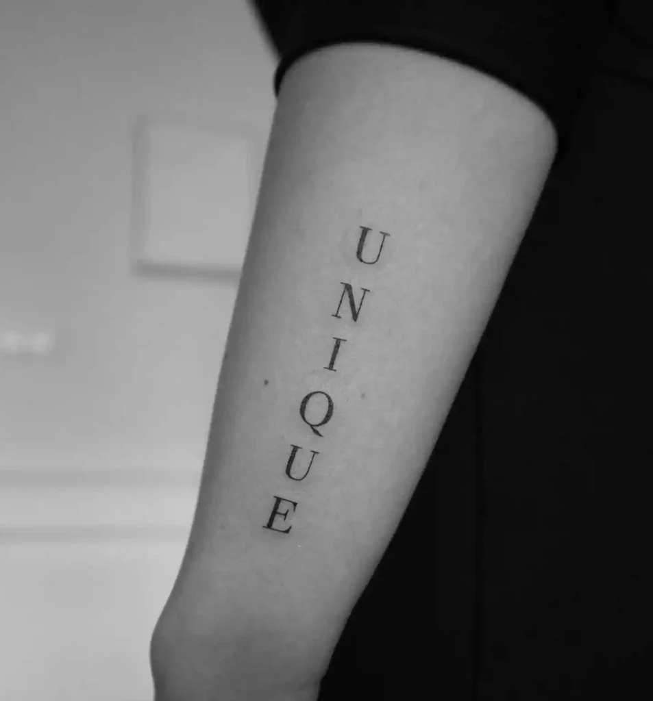 lettering tattoo ideas and placement