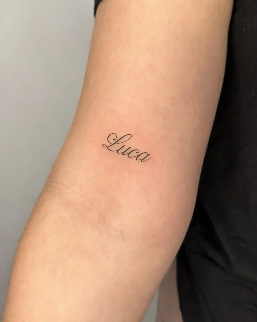 lettering tattoo ideas and placement