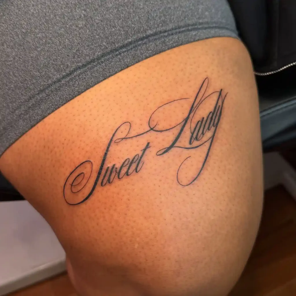 lettering tattoo ideas and placement