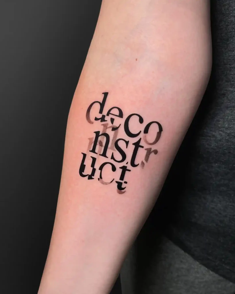 lettering tattoo ideas and placement