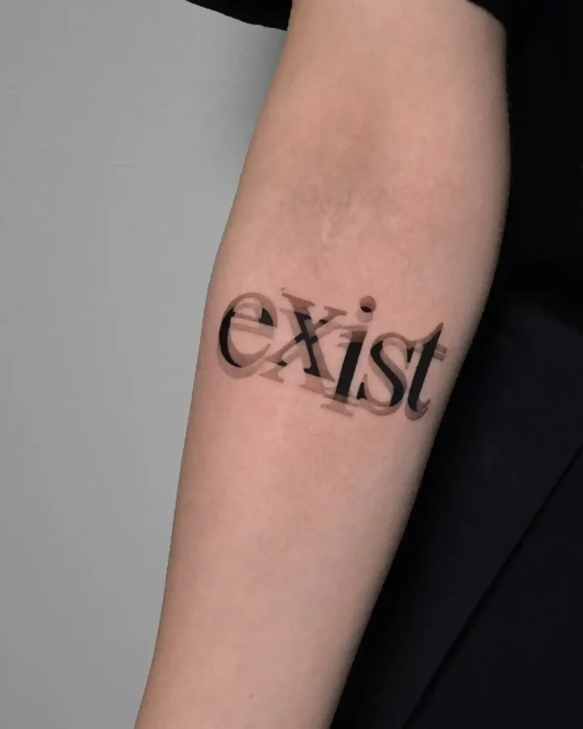 lettering tattoo ideas and placement