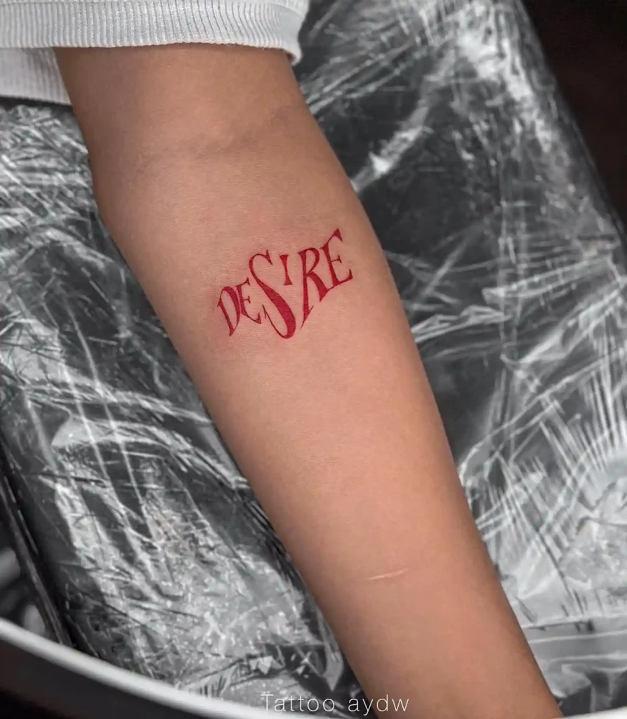 lettering tattoo ideas and placement