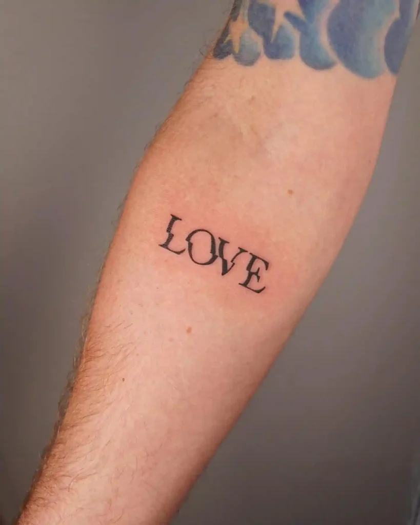 lettering tattoo ideas and placement