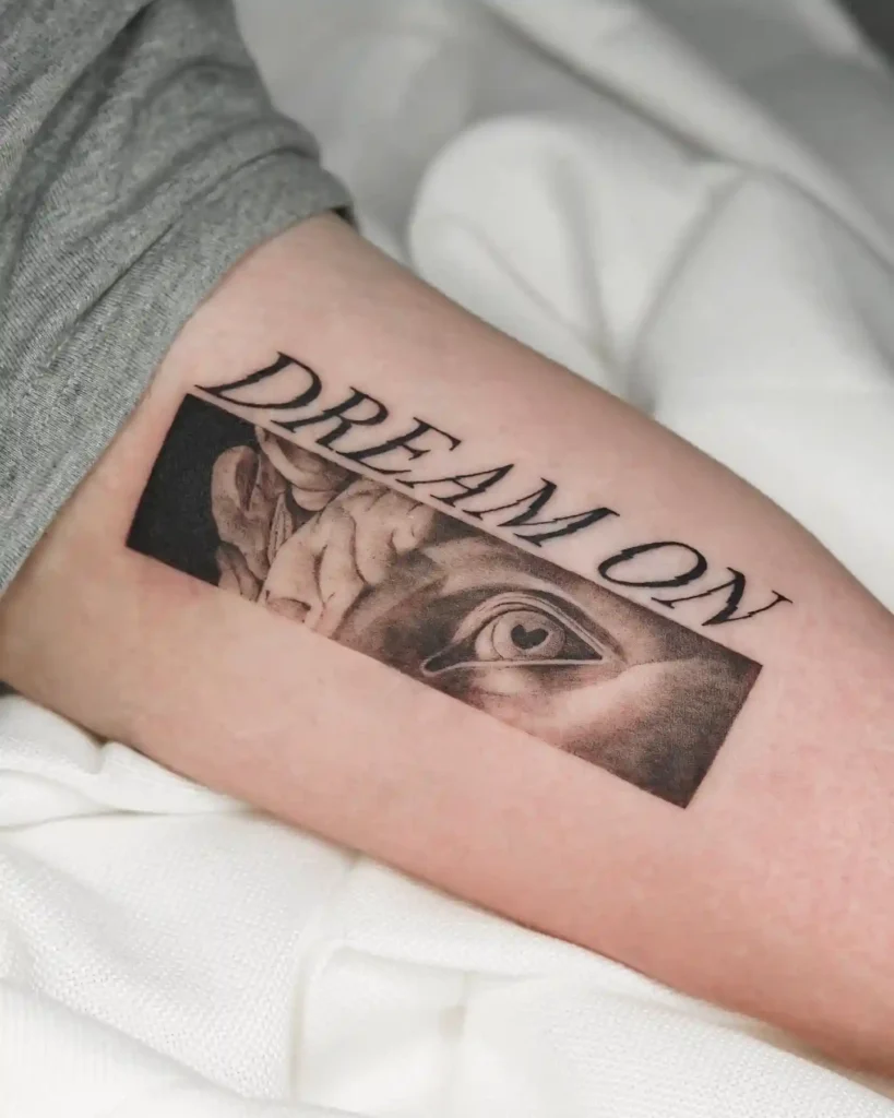 lettering tattoo ideas and placement