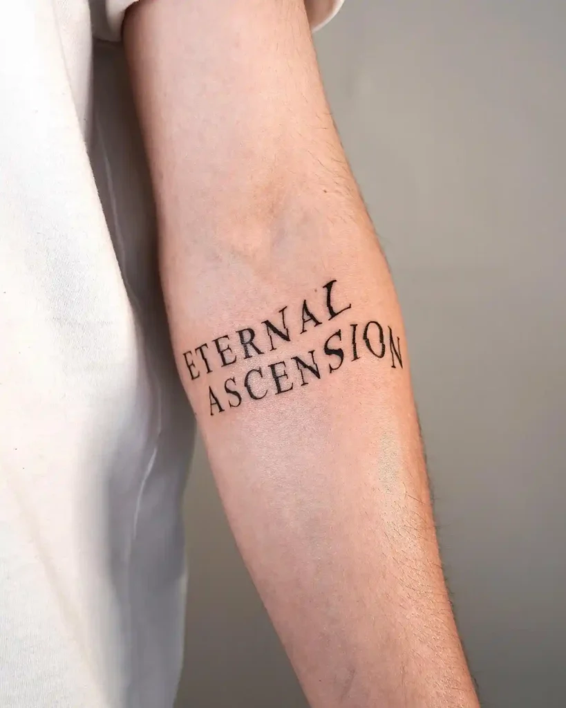 lettering tattoo ideas and placement
