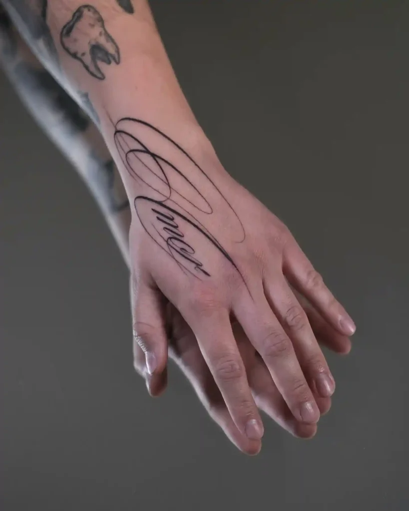 lettering tattoo ideas and placement