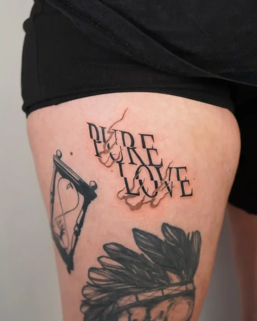 lettering tattoo ideas and placement