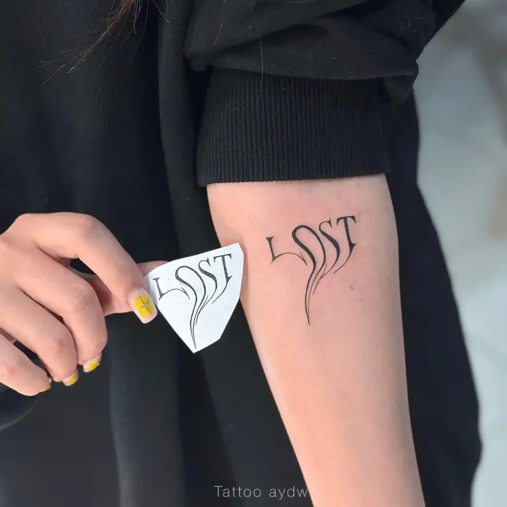lettering tattoo ideas and placement
