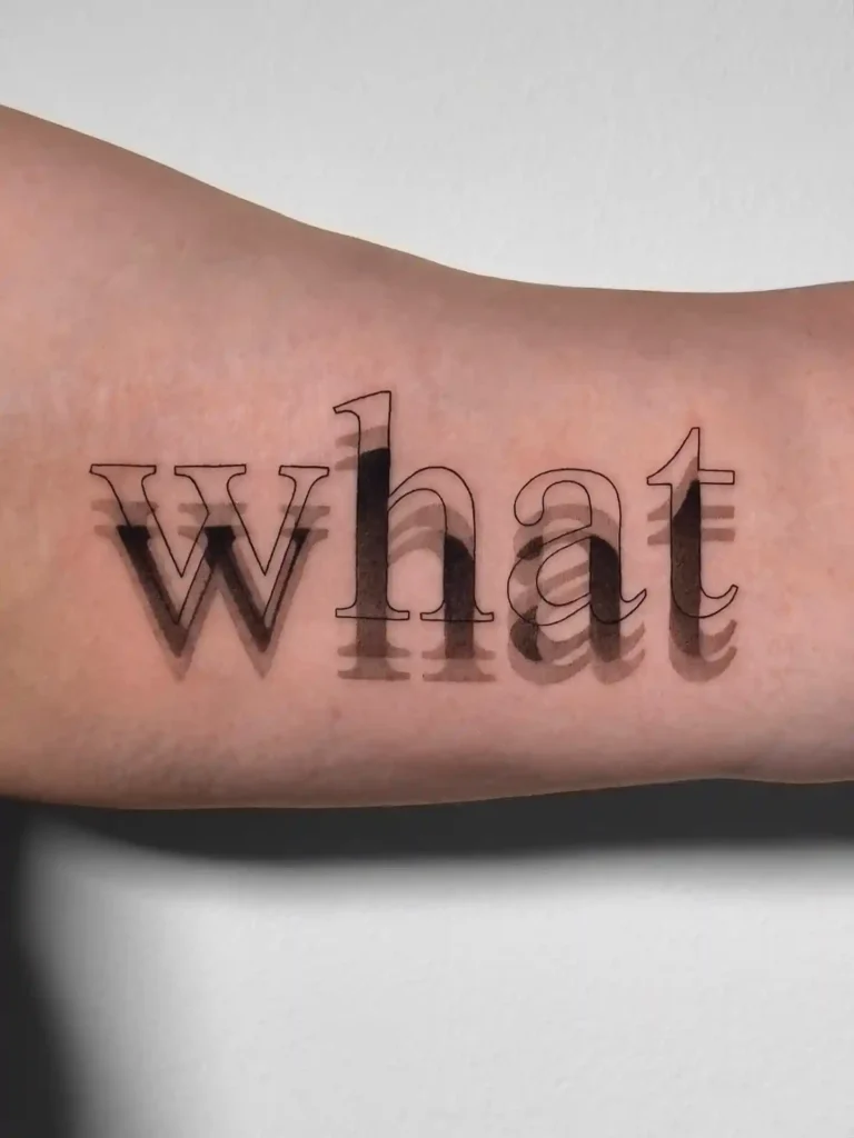 lettering tattoo ideas and placement