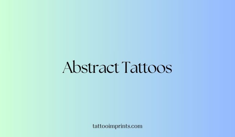 abstract tattoo ideas