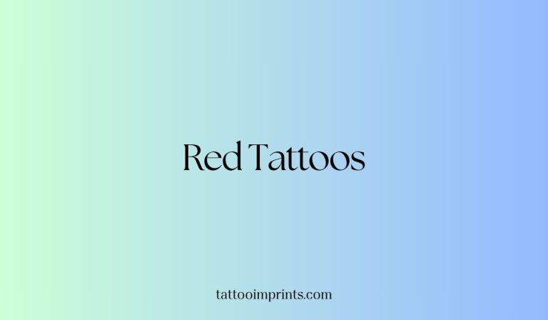red tattoo ideas