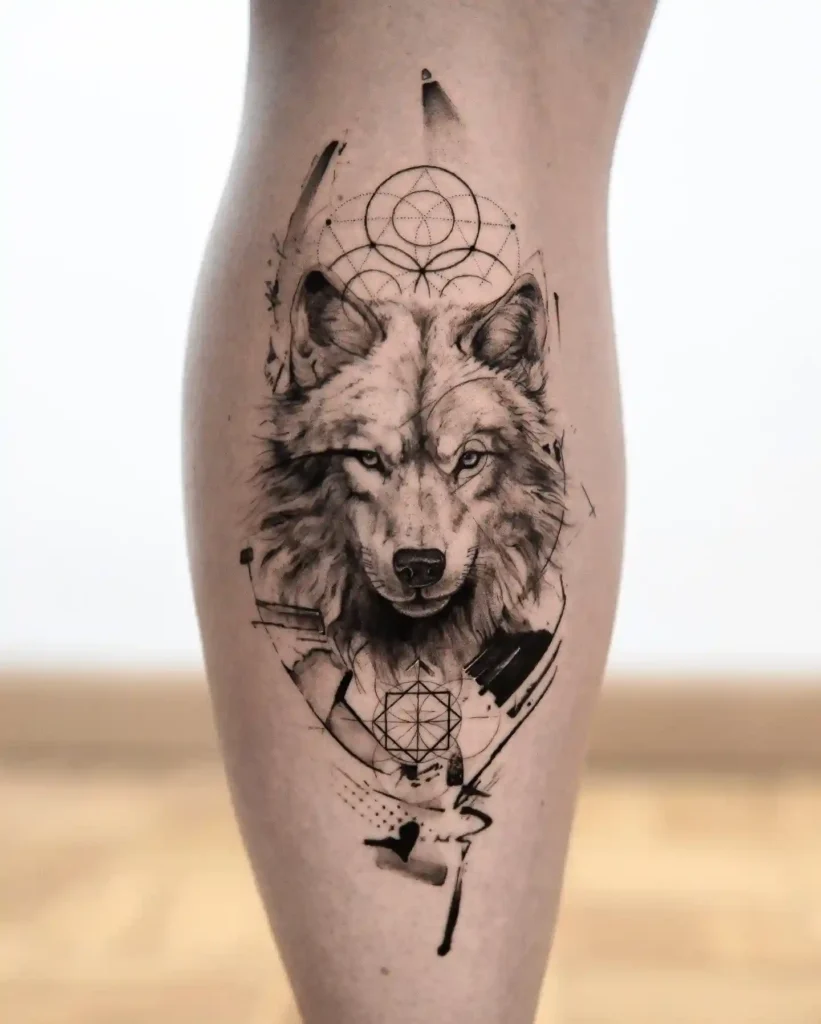 Wolf Tattoo Design