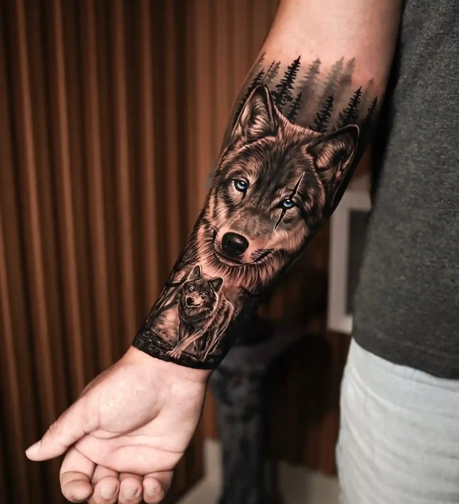 Wolf Tattoo Design