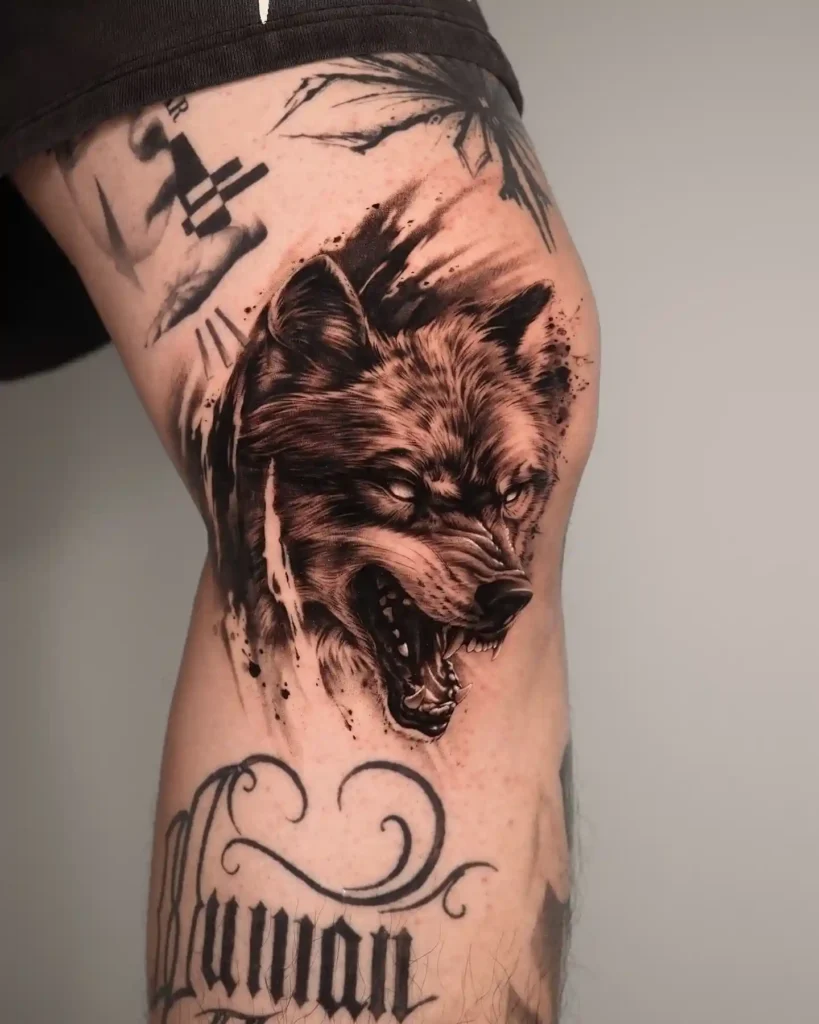 Wolf Tattoo Design