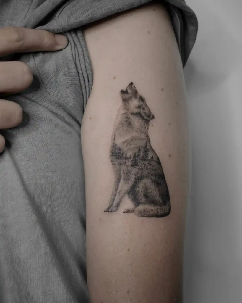 Wolf Tattoo Design