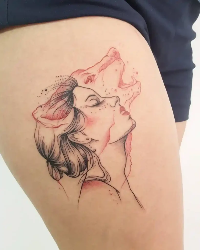 Wolf Tattoo Design
