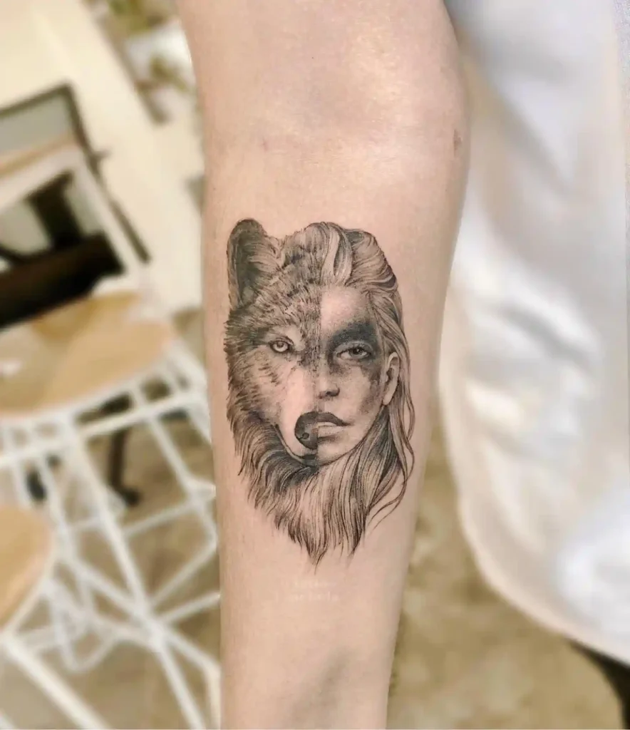 Wolf Tattoo Design