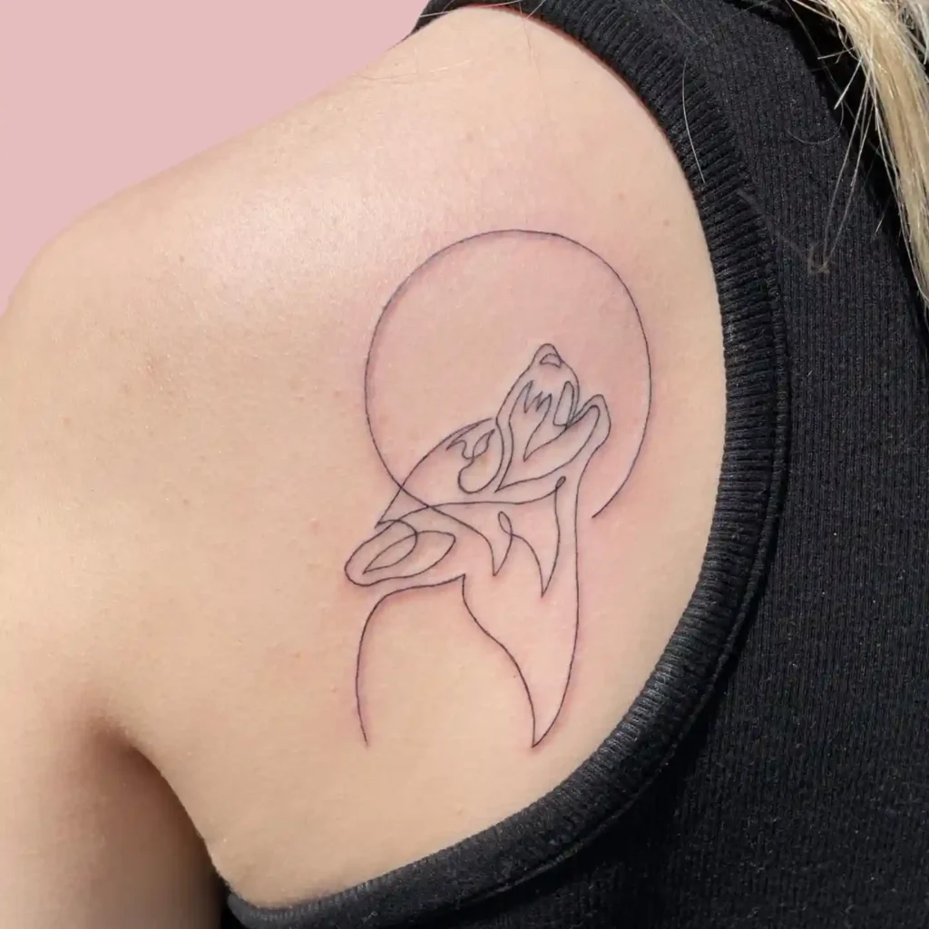 Wolf Tattoo Design