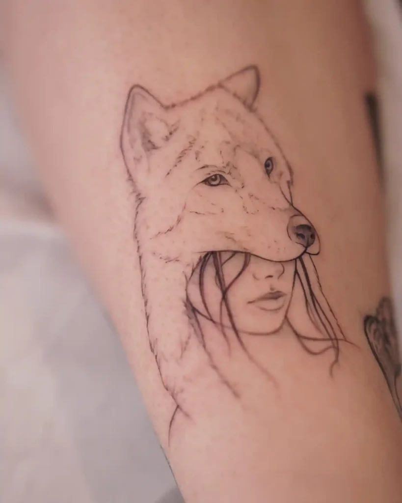 Wolf Tattoo Design