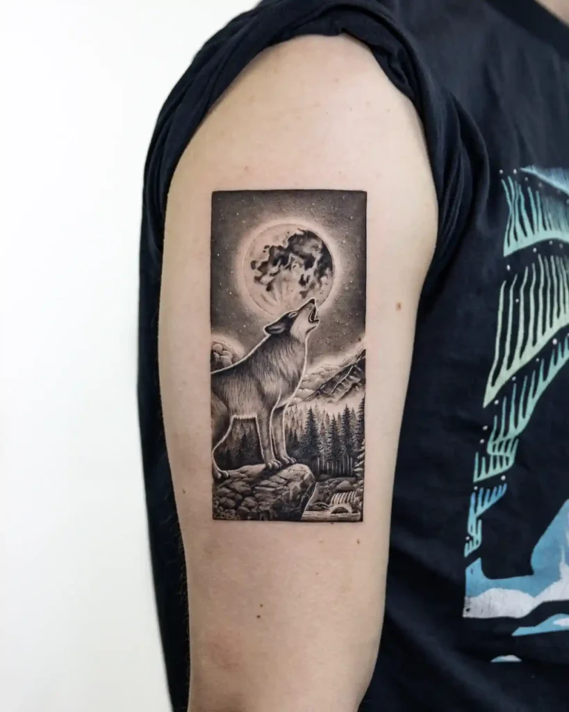 Wolf Tattoo Design