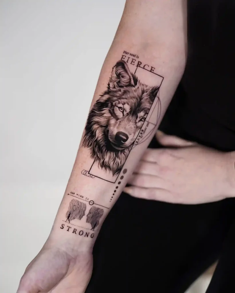 Wolf Tattoo Design