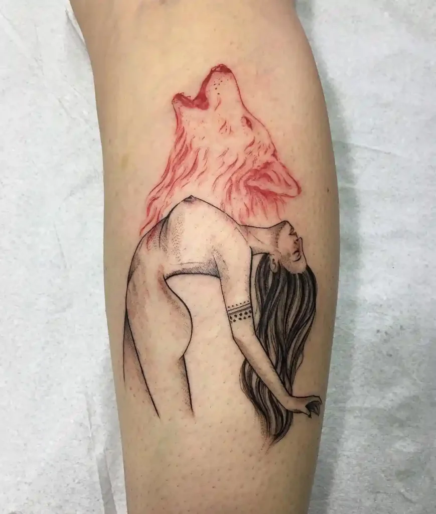 Wolf Tattoo Design