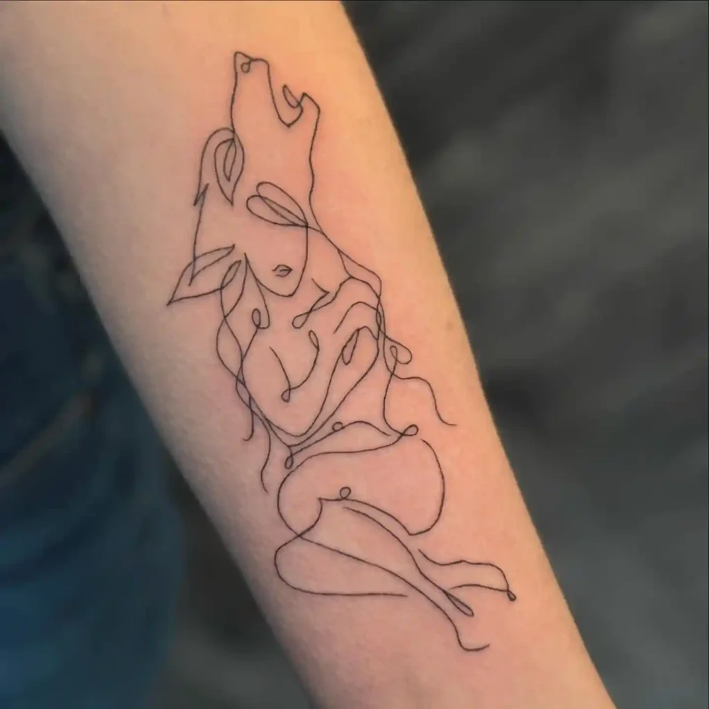 Wolf Tattoo Design