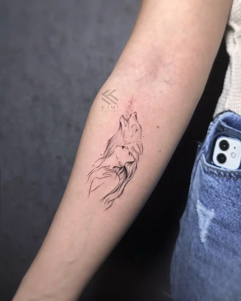 Wolf Tattoo Design