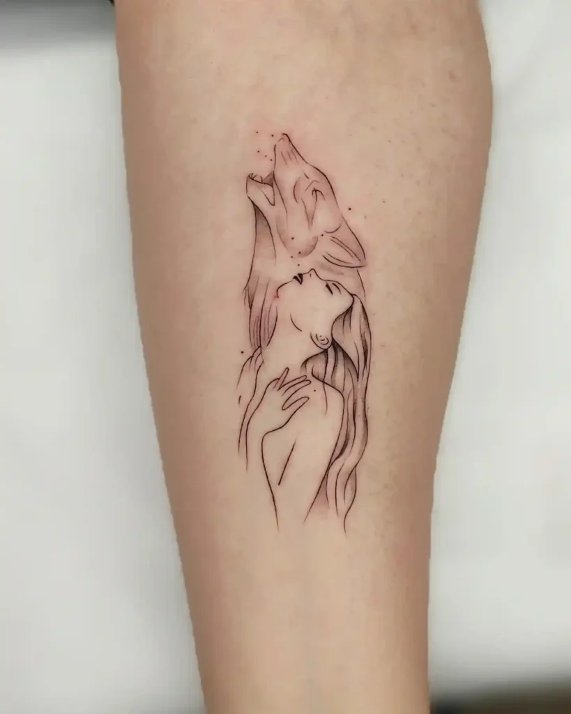 Wolf Tattoo Design